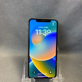 美品 国内版 SIMフリー iPhone X 64GB シルバー色