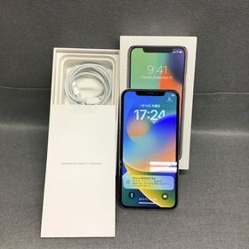 美品 国内版 SIMフリーiPhoneX 64GB 色 シルバー色