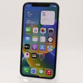 SIMフリー iPhoneX 256GB シルバー バッテリー状態76%