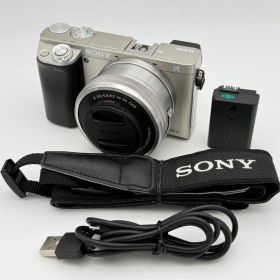 SONY ソニー α6000 パワーズームレンズキット ILCE-6000L シルバー 16-50mm F3.5-5.6 OSS