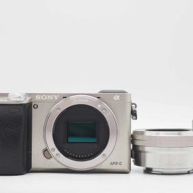 ソニー Sony a6000 ILCE-6000 24.3MP Silver 16-50mm Lens [良品] #Z6620A