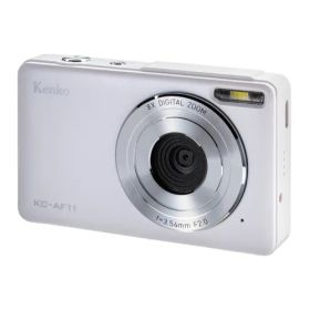 ケンコー KC-AF11WH ホワイト 500万画素コンパクトデジタルカメラ 8倍デジタルズーム 手ブレ軽減 KCAF11WH