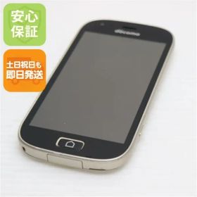 美品 F-03K らくらくスマートフォン me ゴールド スマホ 即日発送 白ロム DoCoMo 富士通 土日祝発送OK
