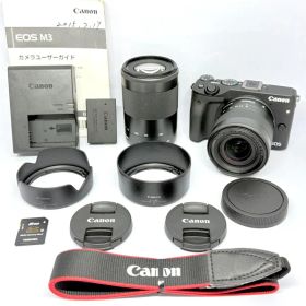 ⭐️美品⭐️ Canon ミラーレス一眼 EOS M3 ダブルズームキット⭐️