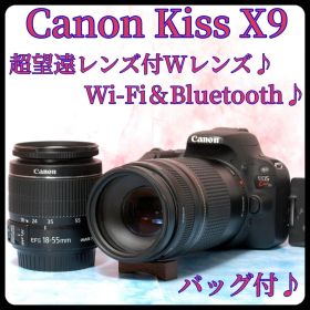 Canon kiss X9◎一眼レフカメラ◎Wレンズ◎スマホ転送OK◎バッグ付