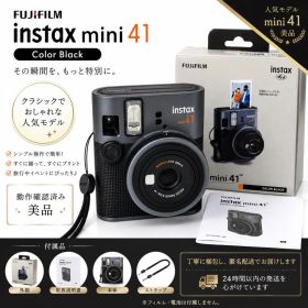 美品 FUJIFILM instax mini 41 本体 ブラック 説明書付