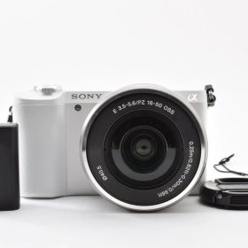光学極上 SONY ソニー α5100 白 ホワイト / E 3.5-5.6 16-50mm OSS SELP1650 ミラーレスデジタル一眼カメラ シャッター数3254枚と少ない #4321-1
