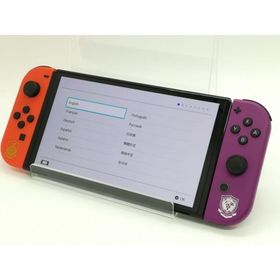 【中古】Nintendo Switch 本体 (有機ELモデル) HEG-S-KEAAA スカーレット・バイオレットエディション【中野】保証期間１ヶ月【ランクB】