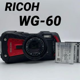 実写美⭕️美品【動作確認済】RICOH WG-60 ブラック 防水 デジカメ