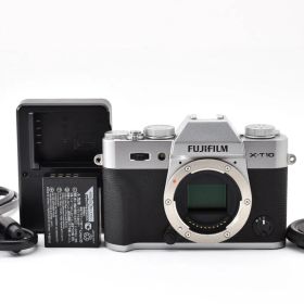 ★美品★ 富士フイルム FUJIFILM X-T10 ボディ シルバー OB4548 #418