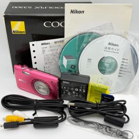 【元箱付き】Nikon ニコン COOLPIX S3300 ストロベリーピンク SDカード付