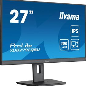 【新品・2営業日で発送】IIYAMA イイヤマ XUB2792QSU-B6 27.0型 液晶ディスプレイ IPS方式パネル／昇降／回転 2560×1080～2880 スピーカー搭載 DisplayPort HDMI...