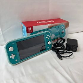 1145◆ゲーム機 Switch Lite 本体 ターコイズ 任天堂 ソフトケース付 動作確認済み