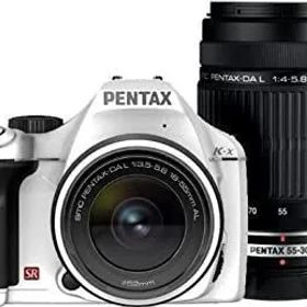【中古】PENTAX デジタル一眼レフカメラ K-x ダブルズームキットホワイト
