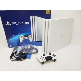 (中古) プレイステーション4 Pro HDD 1TB グレイシャーホワイト /CUH-7200BB02