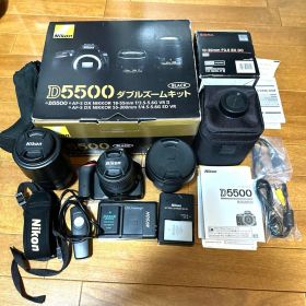 Nikon D5500 3レンズセット SIGMA超広角付 シャッター8891回