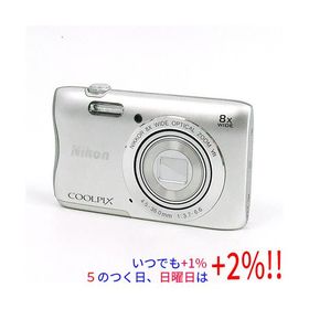 【中古】Nikon デジカメ COOLPIX S3700 シルバー/2005万画素 液晶画面いたみ 元箱あり【いつでも+1％！5のつく日と日曜日は+2%！】 爆買
