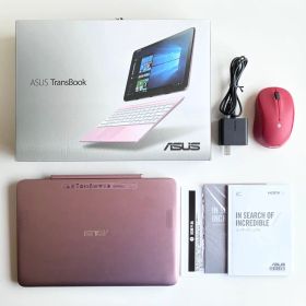 【完備品・おまけ付】ASUS TransBook T101HA ピンク 2in1