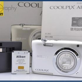 【動作保証】 ニコン NIKON COOLPIX A100 5X 元箱、バッテリー、充電器、取扱説明書付属 同梱無料 #ak245