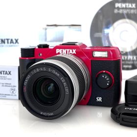 8月限定5千円引き中（34,800円⇒29,800円）撮影回数222枚！【ペンタックス】PENTAX Q10 レッド + 5-15mm F2.8-4.5 ズームレンズ #S607