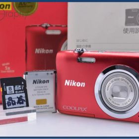 【美品・動作保証】 ニコン Nikon COOLPIX A100 5X 元箱、バッテリー、メモリーカード、取扱説明書付属 同梱無料 #ks670