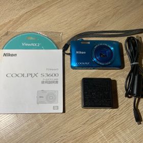 2272 Nikon COOLPIX S3600 スカイブルー ジャンク品 デジカメ【ネ】
