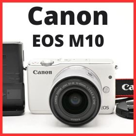 G23[8332]29★極美品★ キヤノン Canon EOS M10 ボディ 15-45mm レンズキット