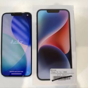 【美品】Apple iPhone 14 ブルー バッテリー 77% 128GB
