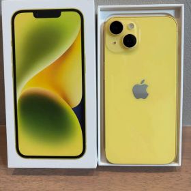 美品 iPhone14 128GB イエロー 箱・新品ケーブル付