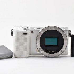 良品 Sony Nex-5R ホワイト フラッシュ付き の０２３