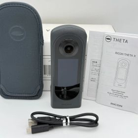 【美品】RICOH THETA X オマケ付 リコー シータ 360度カメラ メタリックグレー