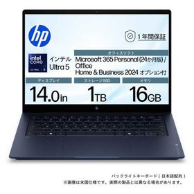 HP ノートパソコン OmniBook X [ 14型 / Win11 Home / Core Ultra 5 / メモリ16GB / SSD1TB / Office選択可能 ] ミッドナイトブルー D9VP1PA-AAAB