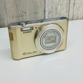 E【中古品】CASIO カシオ デジタルカメラEXILIM EX-ZS190 ゴールドカラー 動作確認済み