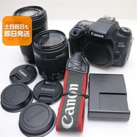 美品 EOS 8000D ダブルズームキット ブラック 即日発送 一眼レフ Canon 本体 あすつく 土日祝発送OK
