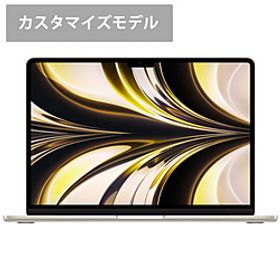 〔展示品〕 MacBook Air 13.6-inch Mid-2022 CTOMLY23J／A Apple M2 8コアCPU_10コアGPU 16GB SSD512GB スターライト 〔12.0
