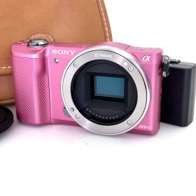 撮影枚数3,390枚【ソニー】SONY α5000 ピンク +SDカード ミラーレスデジタルカメラ #U056A