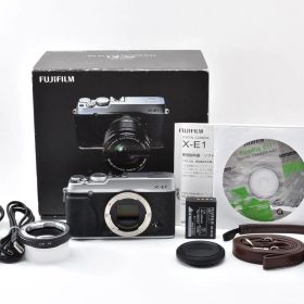 FUJIFILM 富士フイルム X-E1 シルバー 元箱 /3289 動作OK 返金保証