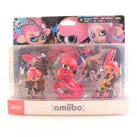 【中古即納】[ACC][Switch] amiibo(アミーボ) トリプルセット(タコガール/タコ/タコボーイ) スプラトゥーンシリーズ 任天堂(NVL-E-AE3E)(