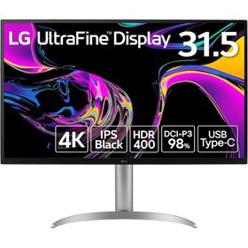 LG Electronics Japan 4K対応 31.5型ワイド液晶ディスプレイ(IPS/TypeC(PD90W)/高さ調整/ピボット/3年保証) 32UQ850V-W