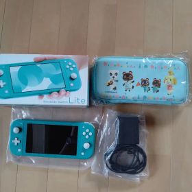 Nintendo Switch Lite 本体 ターコイズあつ森ケース充電器箱付