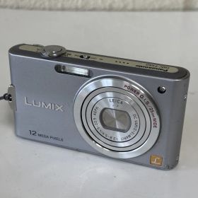 【ジャンク】Panasonic パナソニック LUMIX DMC-FX60 シルバー デジタルカメラ 1210万画素 LEICAレンズ 25mm広角 日本製