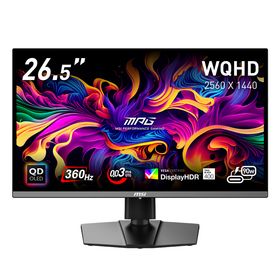 MSI｜エムエスアイ MPG-271QRX-QD-OLED ゲーミング液晶ディスプレイ(26.5型/QD-OLED/WQHD 2560×1440/360Hz/0.03ms)(ブラック)[MPG271QRX