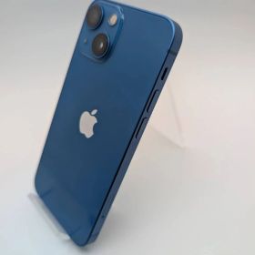 iPhone13mini 128GB SIMフリー バッテリー新品100% 保証付き 本体 中古 ブルー 目立った傷や汚れなし【180】