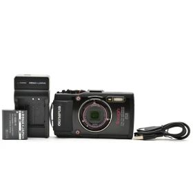 ＜並品＞ OLYMPUS STYLUS TG-3 Tough ブラック｜防水タフコンパクトデジタルカメラ｜化粧リング欠品｜ズーム時薄い写り込みあり｜動作快調