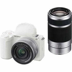 【新品】 SONY VLOGCAM ミラーレス一眼カメラ ホワイト ZV-E10M2X ダブルズームレンズキット
