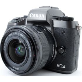 キヤノン ミラーレス CANON EOS M5 レンズキット 中古 Wi-Fi ＆ Bluetooth搭載 新品SDカード付き 届いてすぐに使える スマホに送れる 動画撮影 長期保証