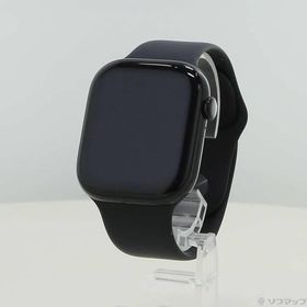 〔中古〕Apple(アップル) 〔展示品〕 Apple Watch Series 10 GPS 46mm ジェットブラックアルミニウムケース ブラックスポーツバンド〔258-ud〕