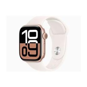 ★アップル / APPLE Apple Watch Series 10 GPSモデル 42mm MWWH3J/A [ローズゴールド・ライトブラッシュスポーツバンド S/M]