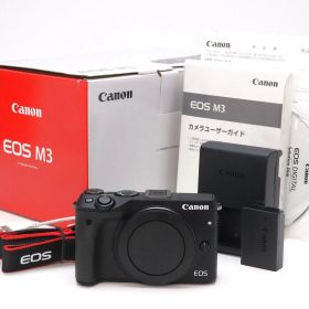 AA (新品級) Canon キヤノン EOS M3 ボディ ブラック 初期不良返品対応 77-125