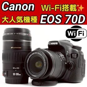 スマホ転送 ✨ Canon EOS 70D 望遠レンズ Ｗレンズ 動画 自撮り